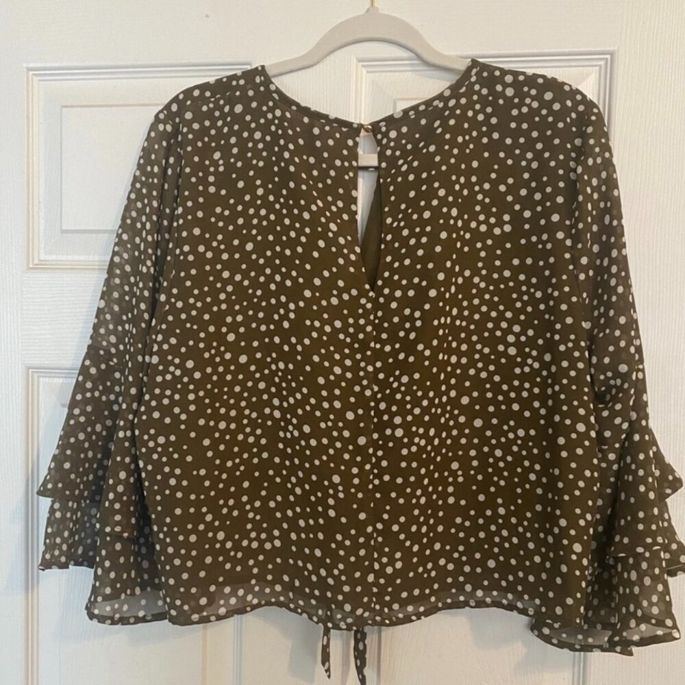 Women’s Xhilaration Polka Dot 3/4 Sleeve